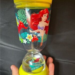 Disney Ariel Yellow and Red Hourglass Water Cup